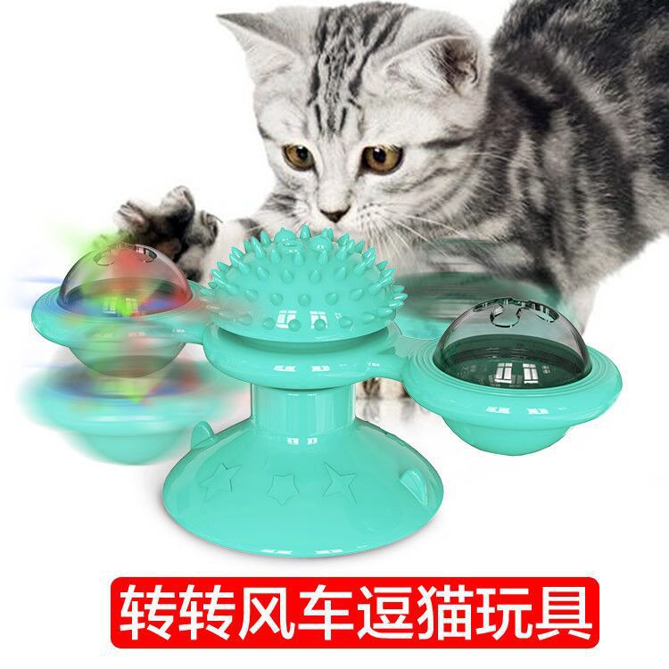 Cat hair spinning windmill toy - Detsnik