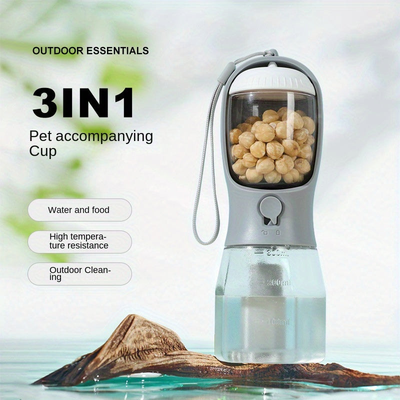 Pet outdoor portable 3-in-1 water cup - Detsnik