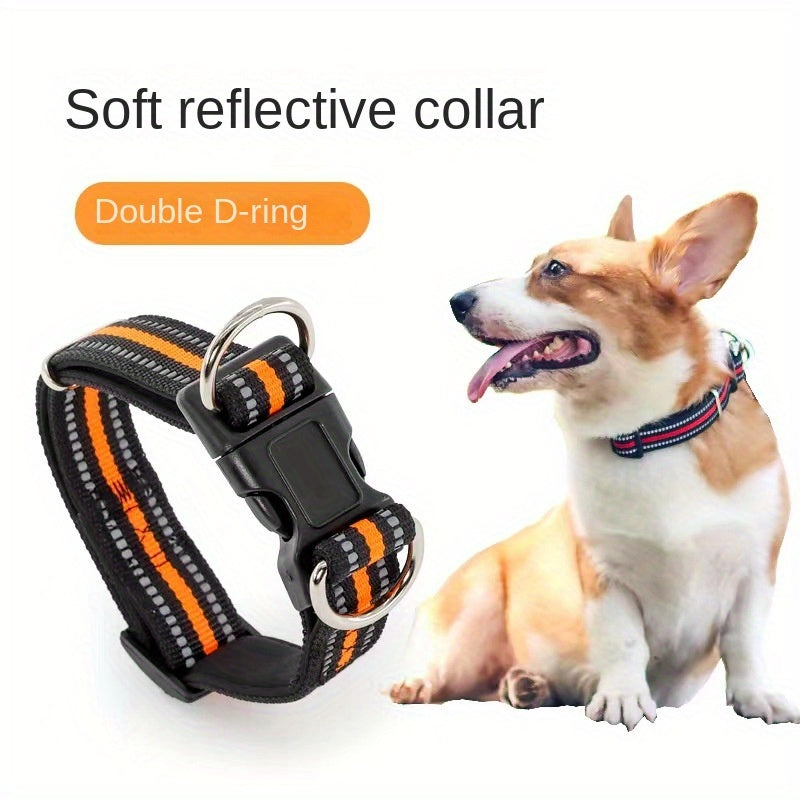 Pet double D reflective nylon collar - Detsnik