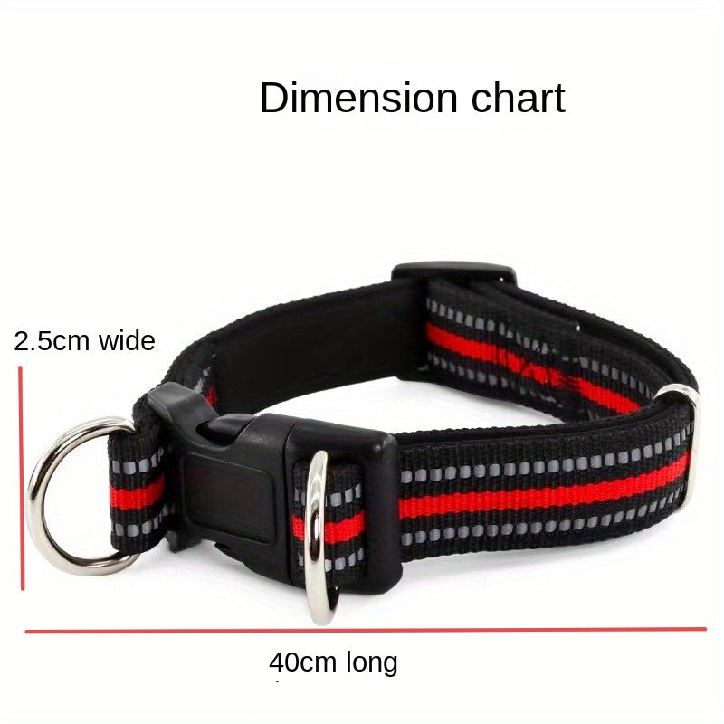 Pet double D reflective nylon collar - Detsnik