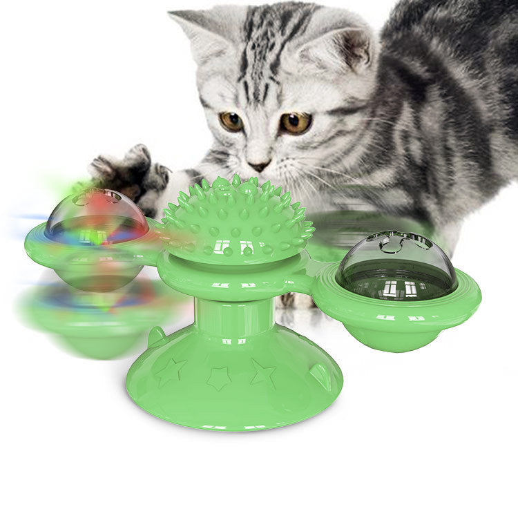 Cat hair spinning windmill toy - Detsnik