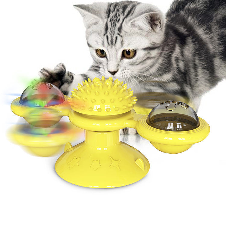 Cat hair spinning windmill toy - Detsnik