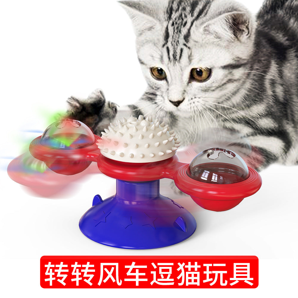 Cat hair spinning windmill toy - Detsnik